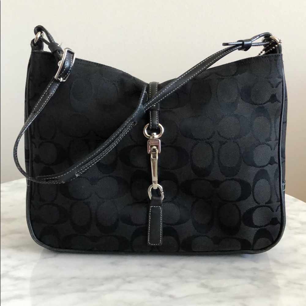 COACH Signature Logo Purse • Black